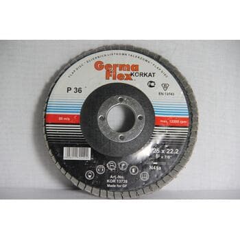 Круг лепестковый тарельчатый d125/22,2 А36 (плоский) (корунд)
