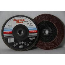 Круг лепестковый тарельчатый d180/22,2 Р60 (выгнутый) (корунд).
