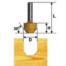 Фреза пазовая фасонная d11.9*Н13*22°*8