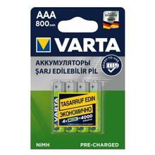 Батарейка аккумуляторная VARTA R03 800 mAh (4бл) Ready To Use (40/200) (1шт) Батарейка аккумуляторная VARTA R03 800 mAh (4бл) Ready To Use (40/200) (1шт)